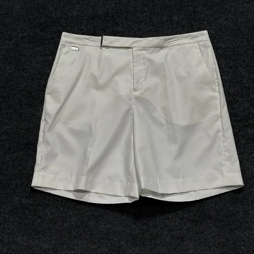 Lauren Ralph Lauren Shorts Womens 14 White Bermuda Golf Microfiber Activewear